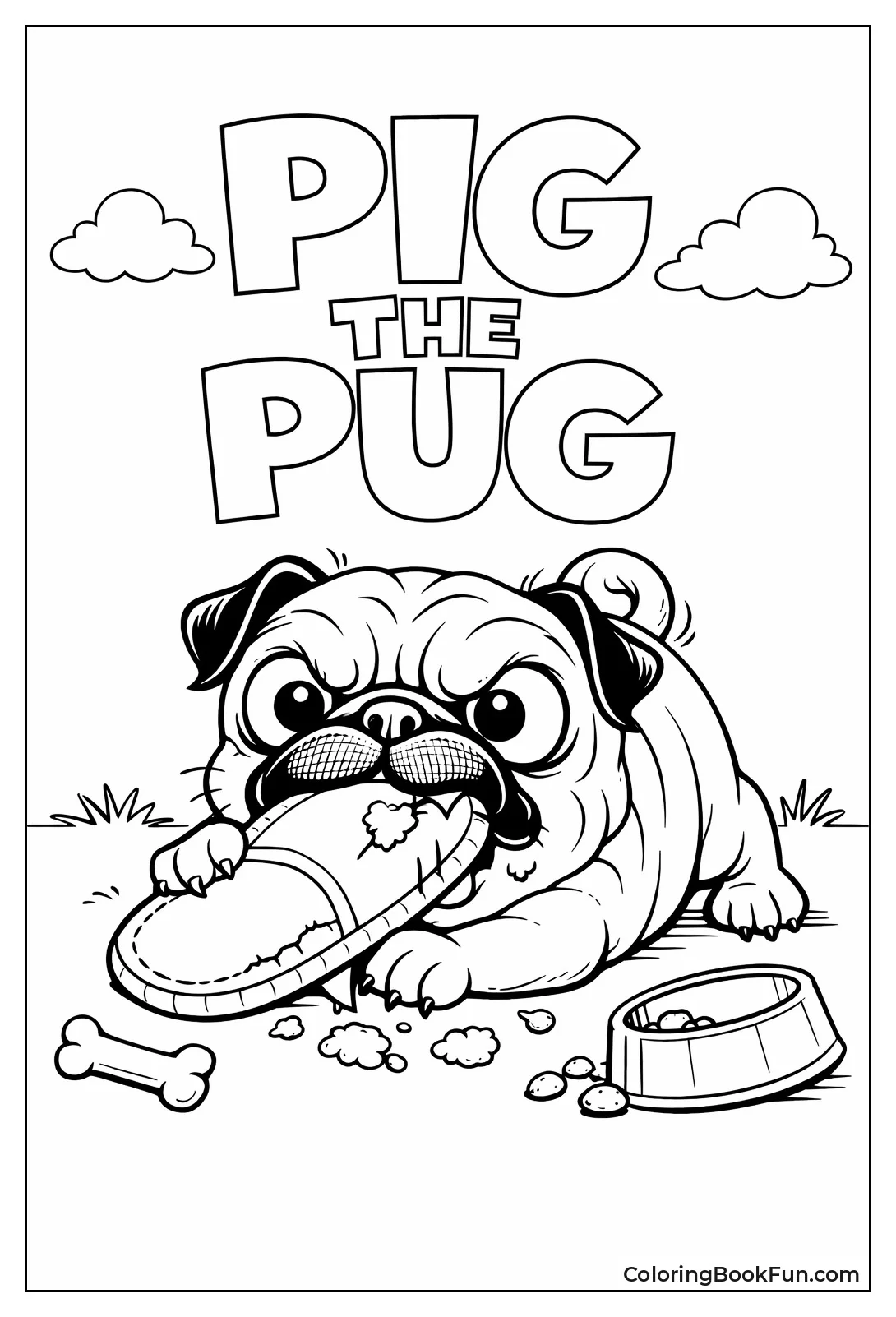 Pig the Pug Poses Mischievously