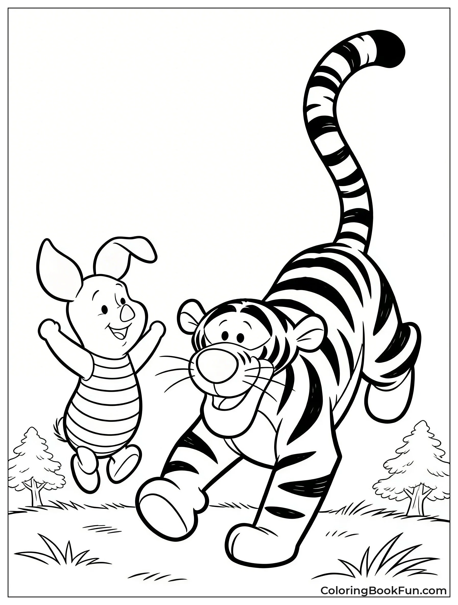 Piglet Bounces with Tigger