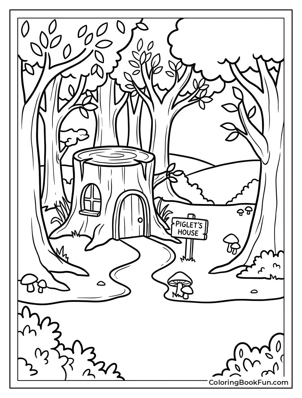 Hundred Acre Wood Map