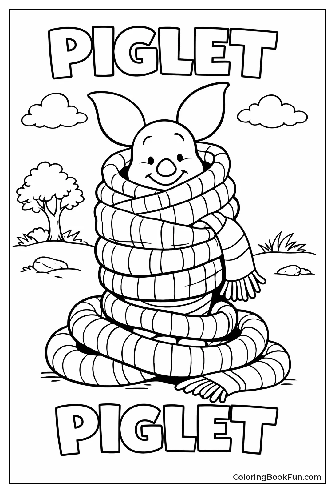 Piglet Wraps in Long Scarf