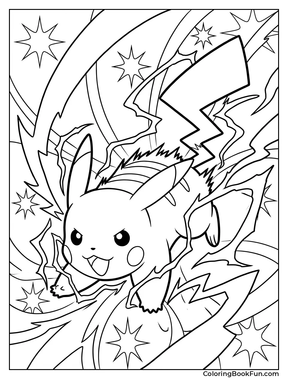 Pikachu Charges Volt Tackle