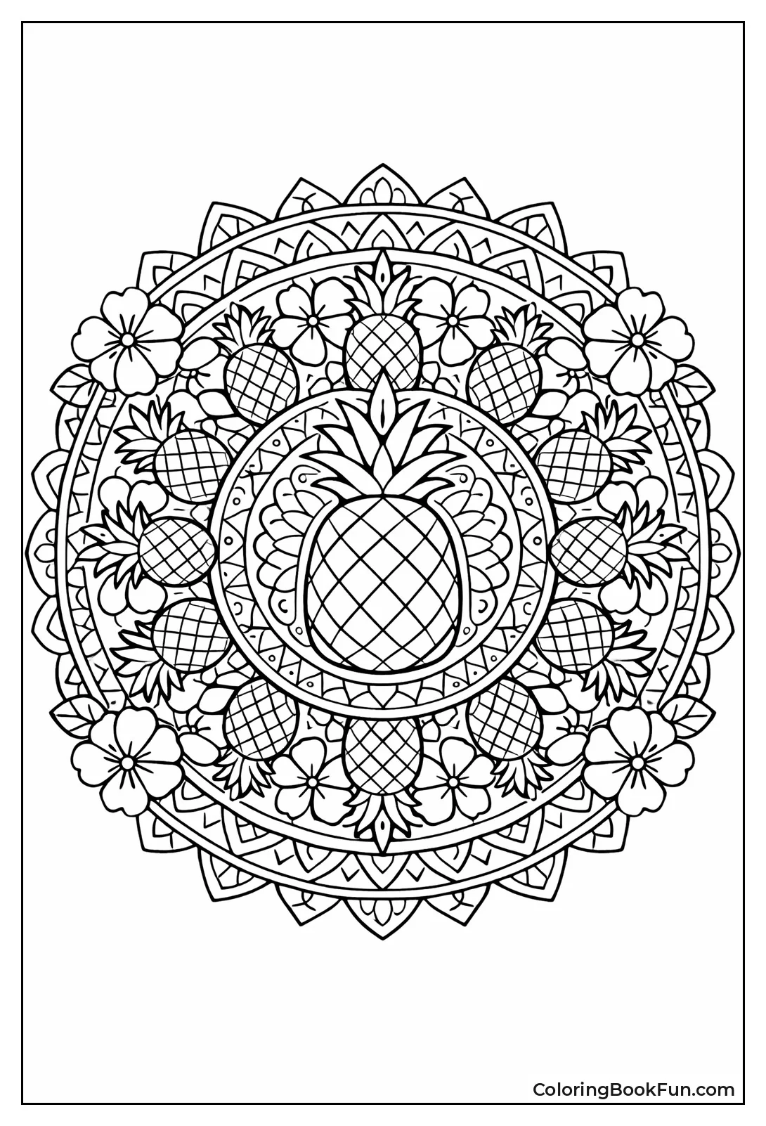 Pineapple Mandala Pattern