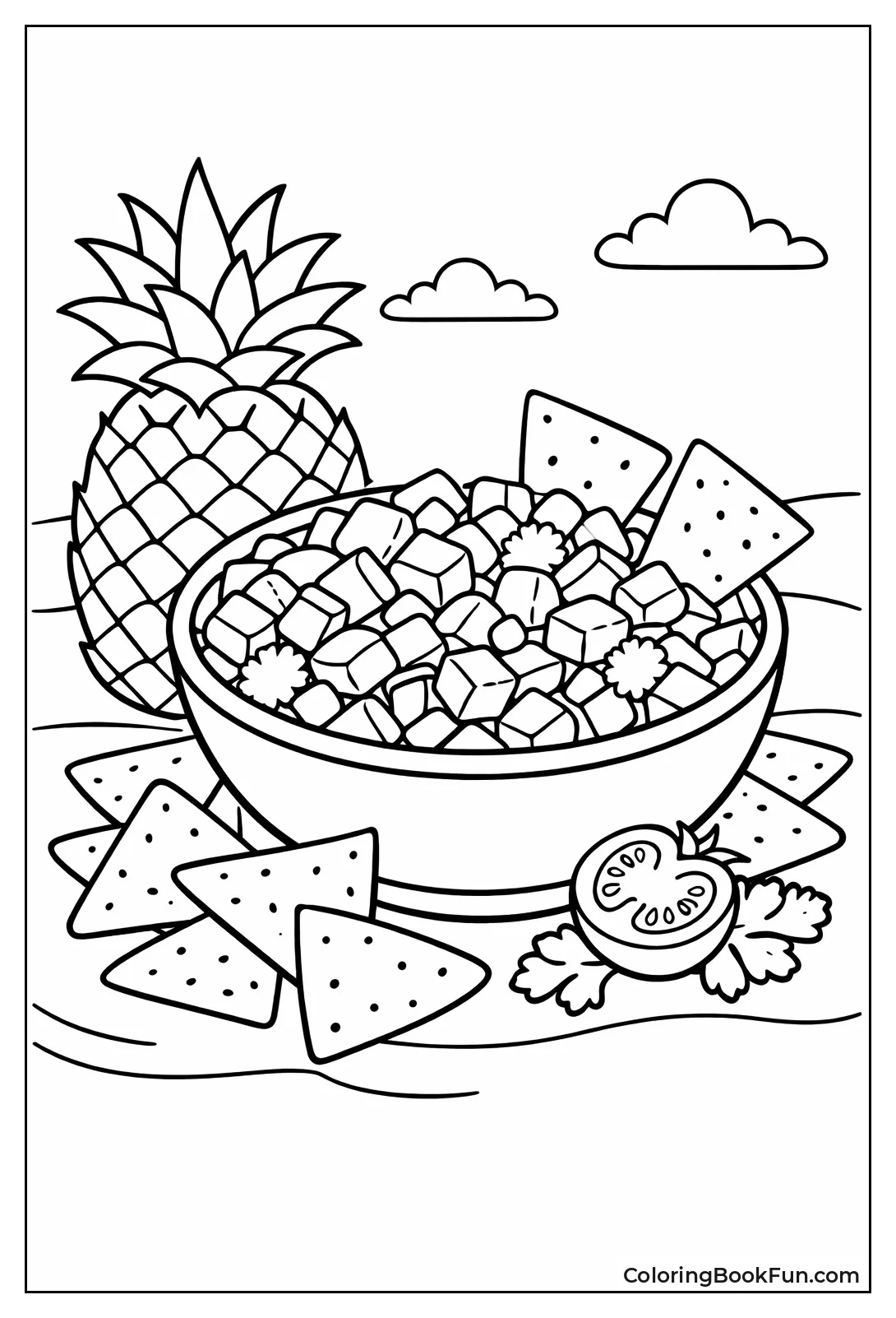 Pineapple Salsa with Chips