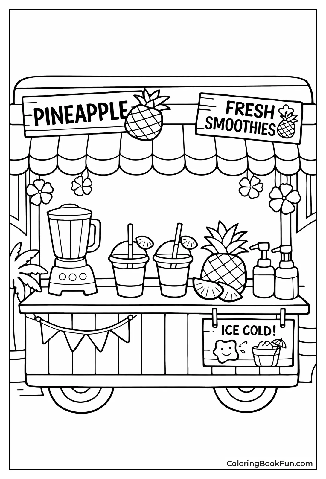 Pineapple Smoothie Food Truck