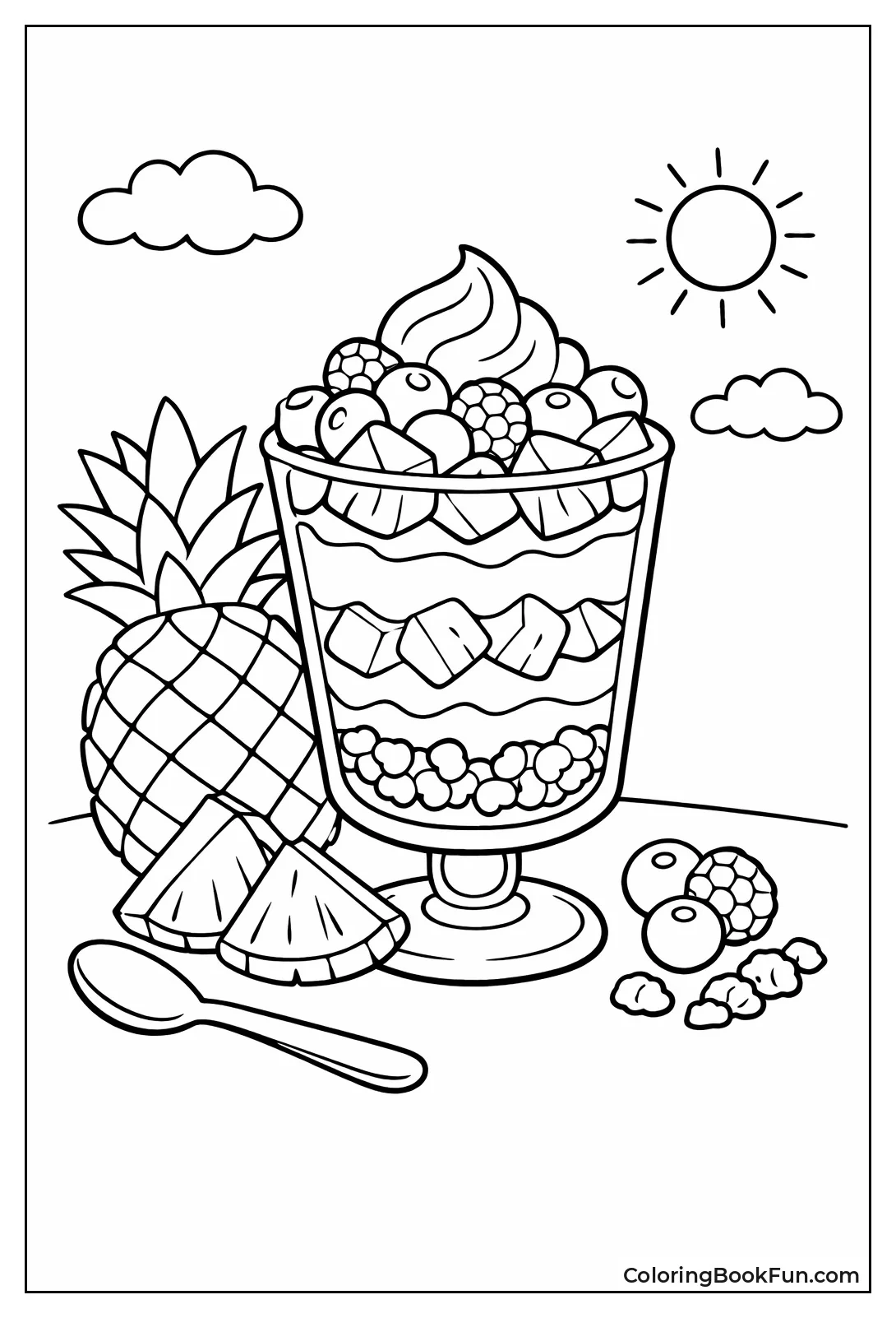 Yogurt Parfait with Pineapple