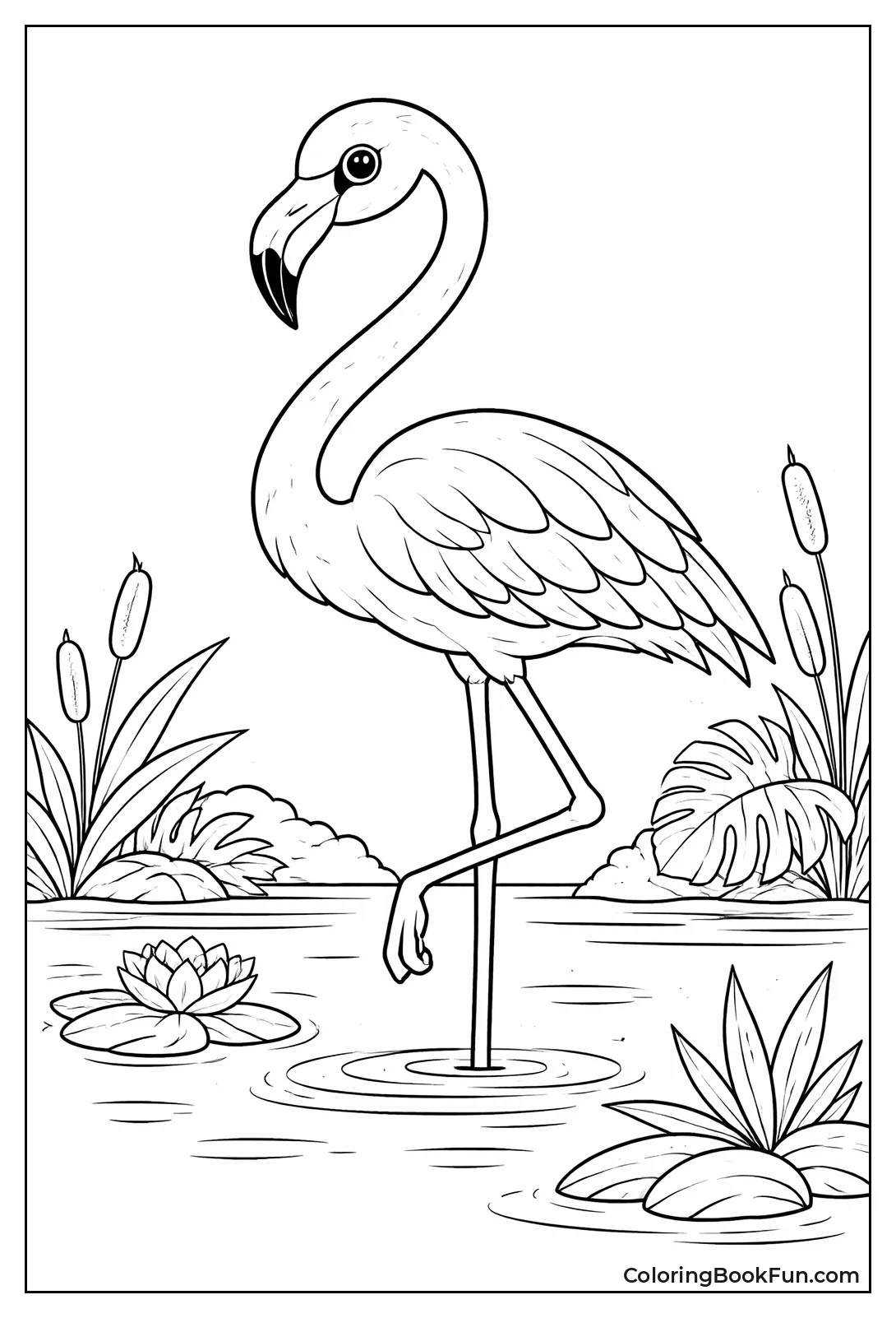 Elegant Pink Flamingo Stands