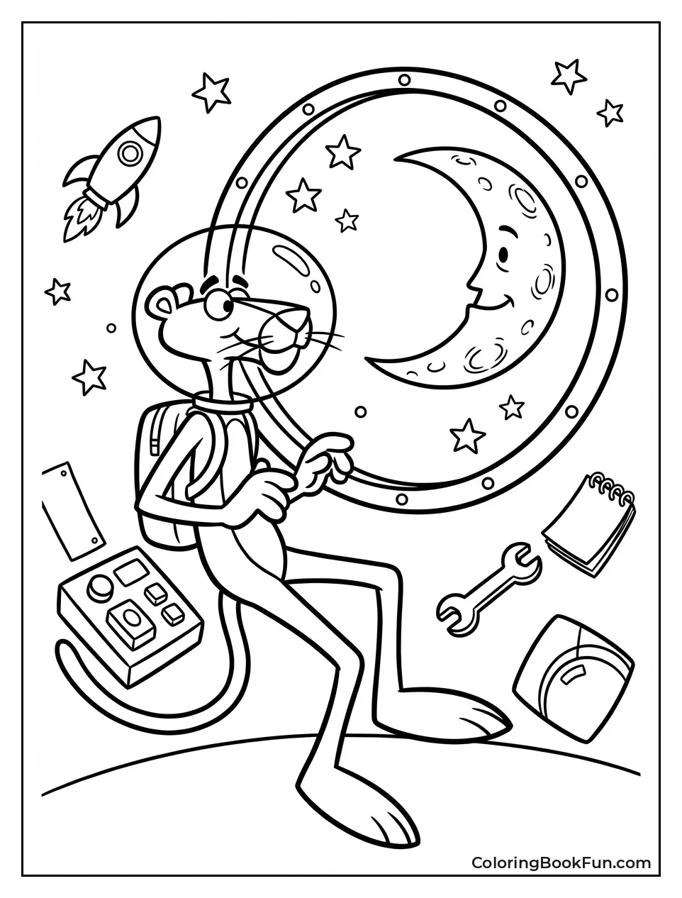 Astronaut Pink Panther Floats