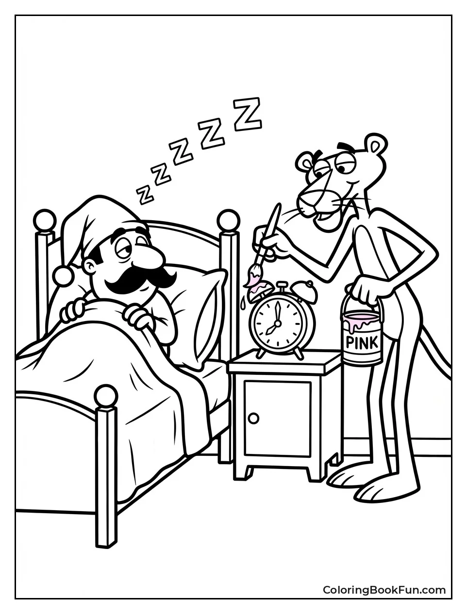 Painting Little Man Alarm Clock