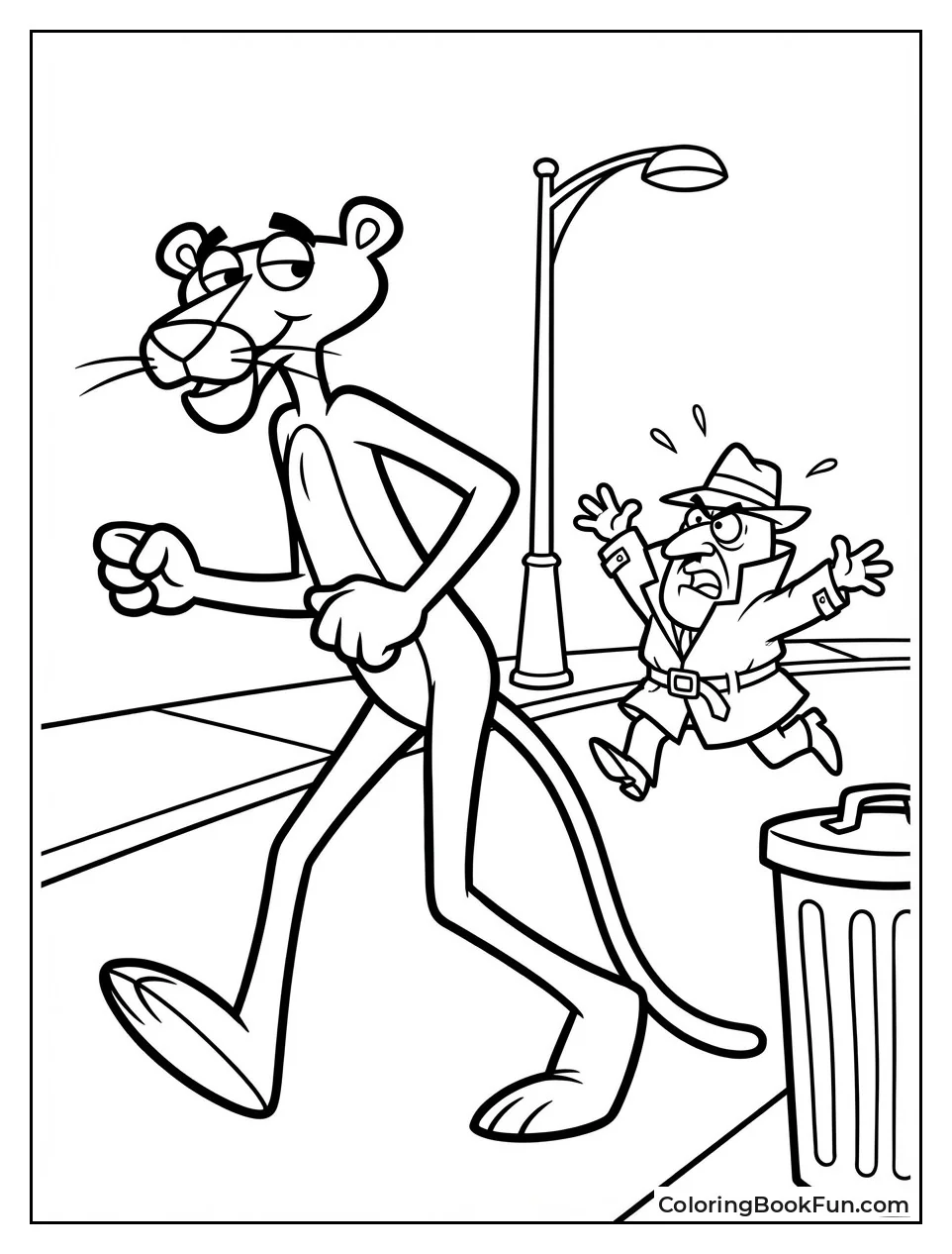 Little Man Chases Sneaky Panther