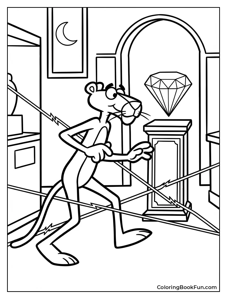 Pink Panther Dodges Lasers