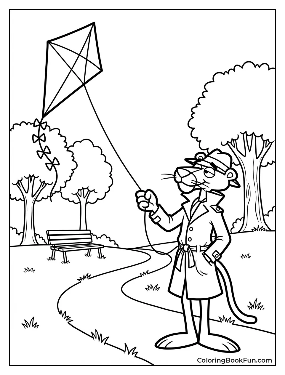 Pink Panther Flying Kite