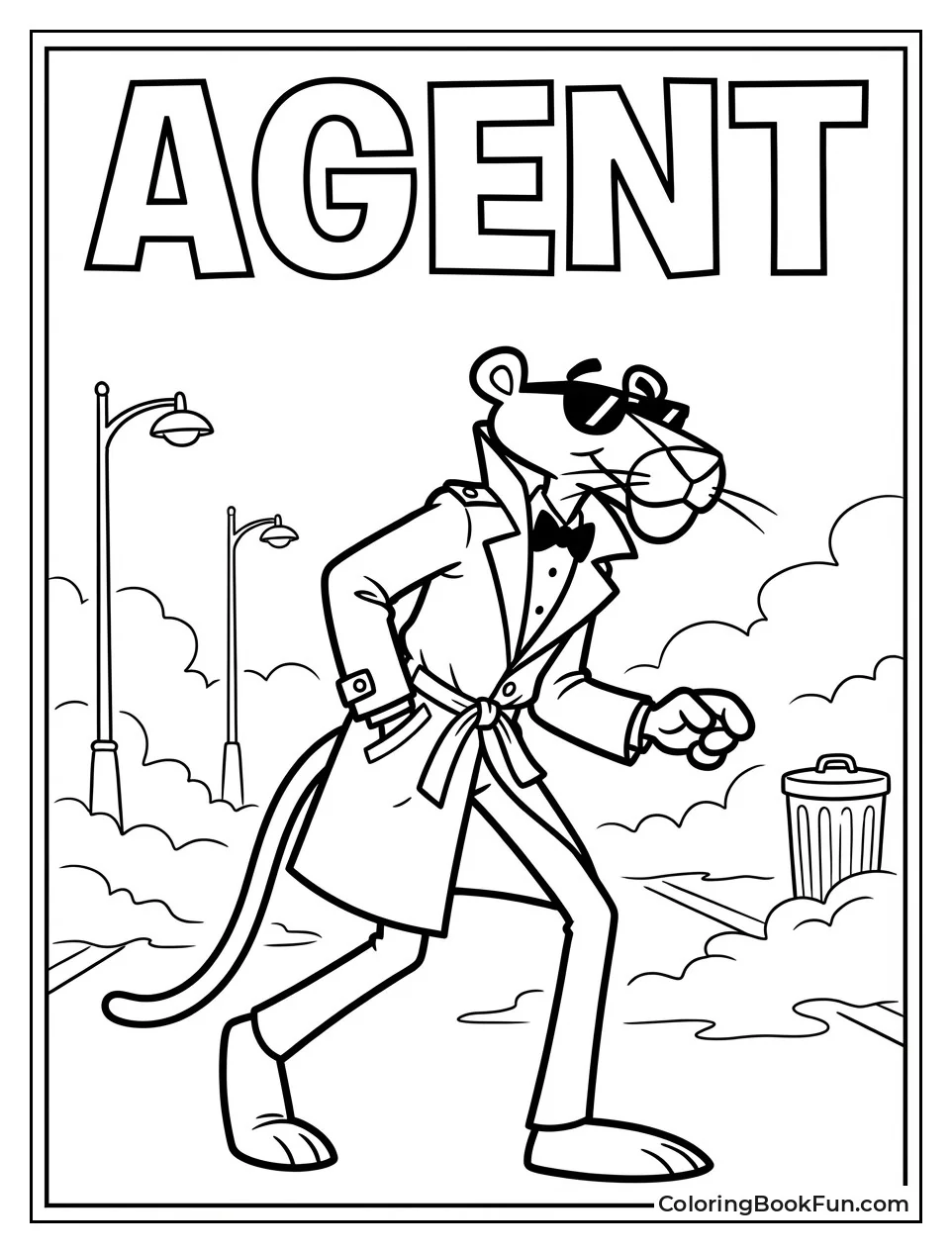 Spy Pink Panther Sneaks Fog