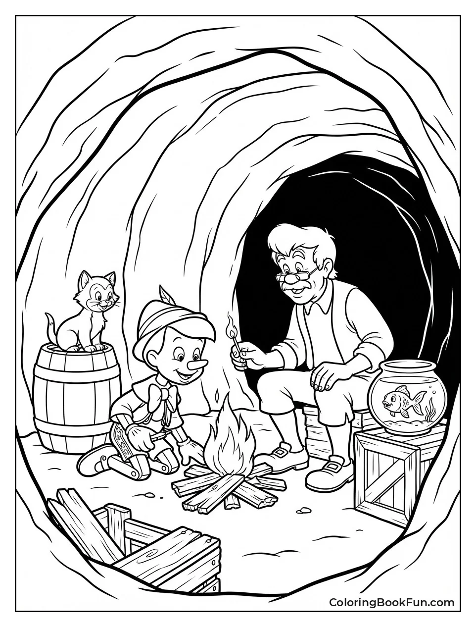 Fire Lights Monstro's Belly