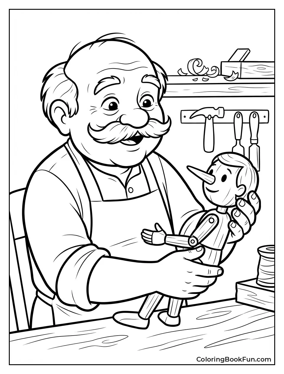 Kind Geppetto Smiles Warmly