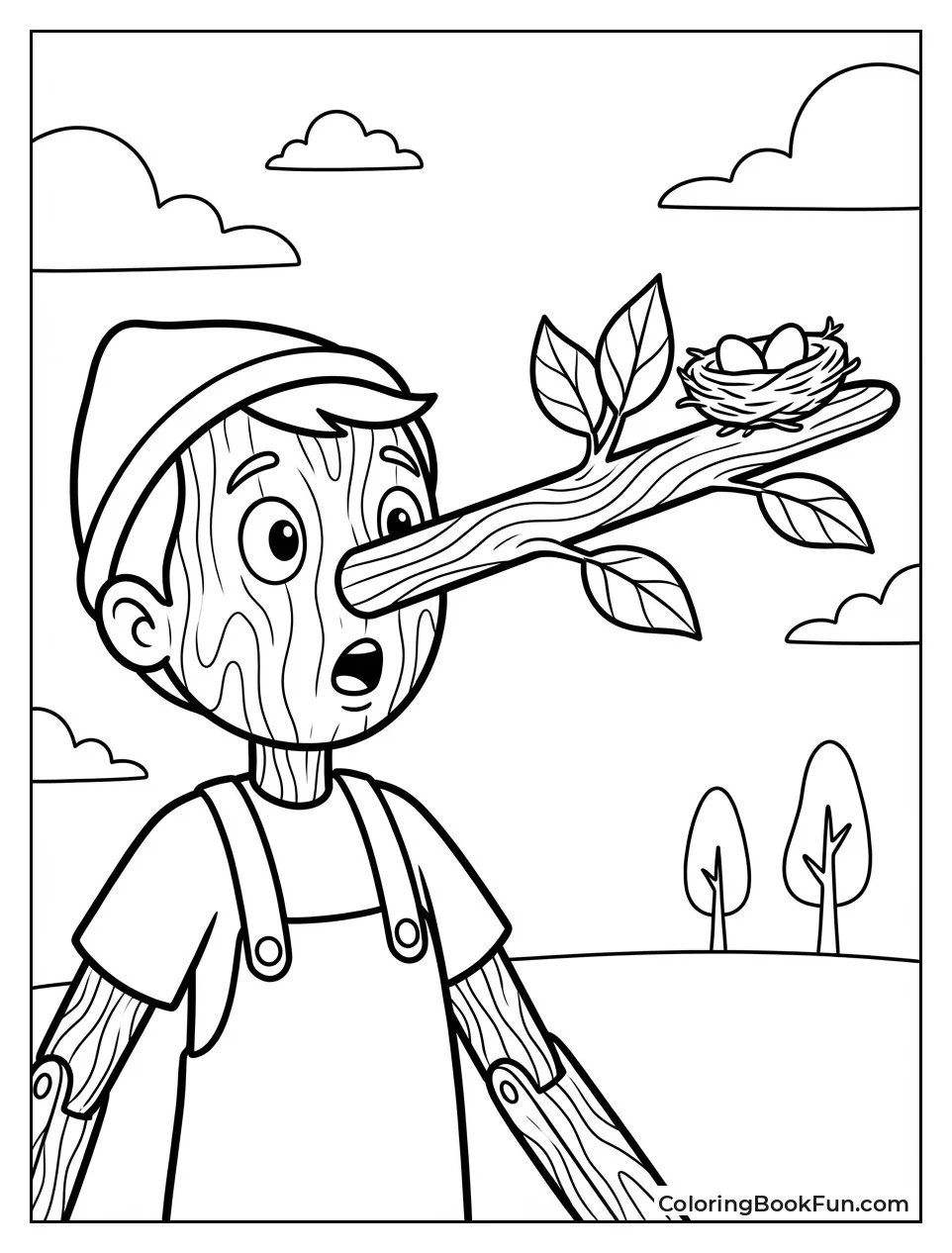 Pinocchio's Nose Grows Long