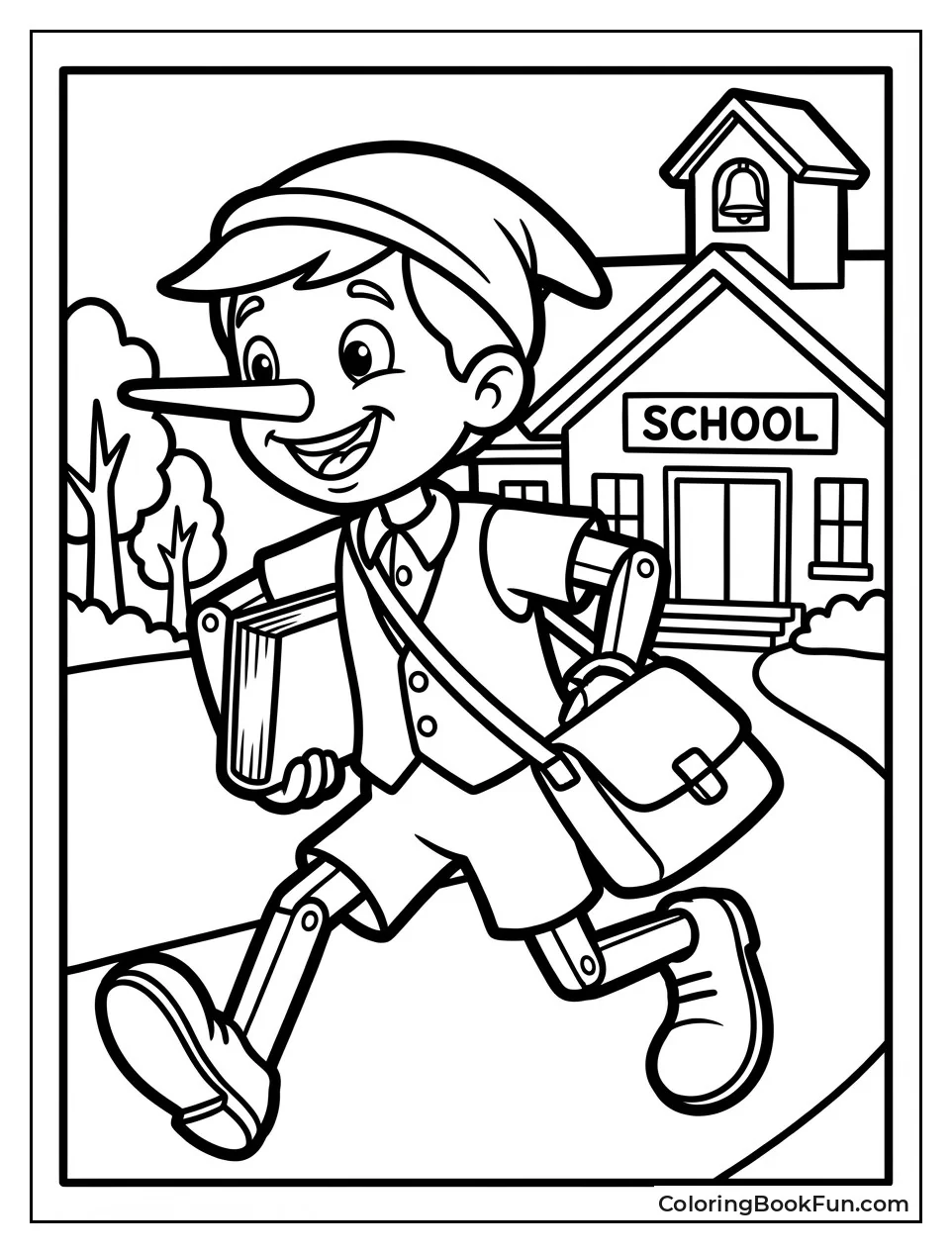 Pinocchio Runs from School