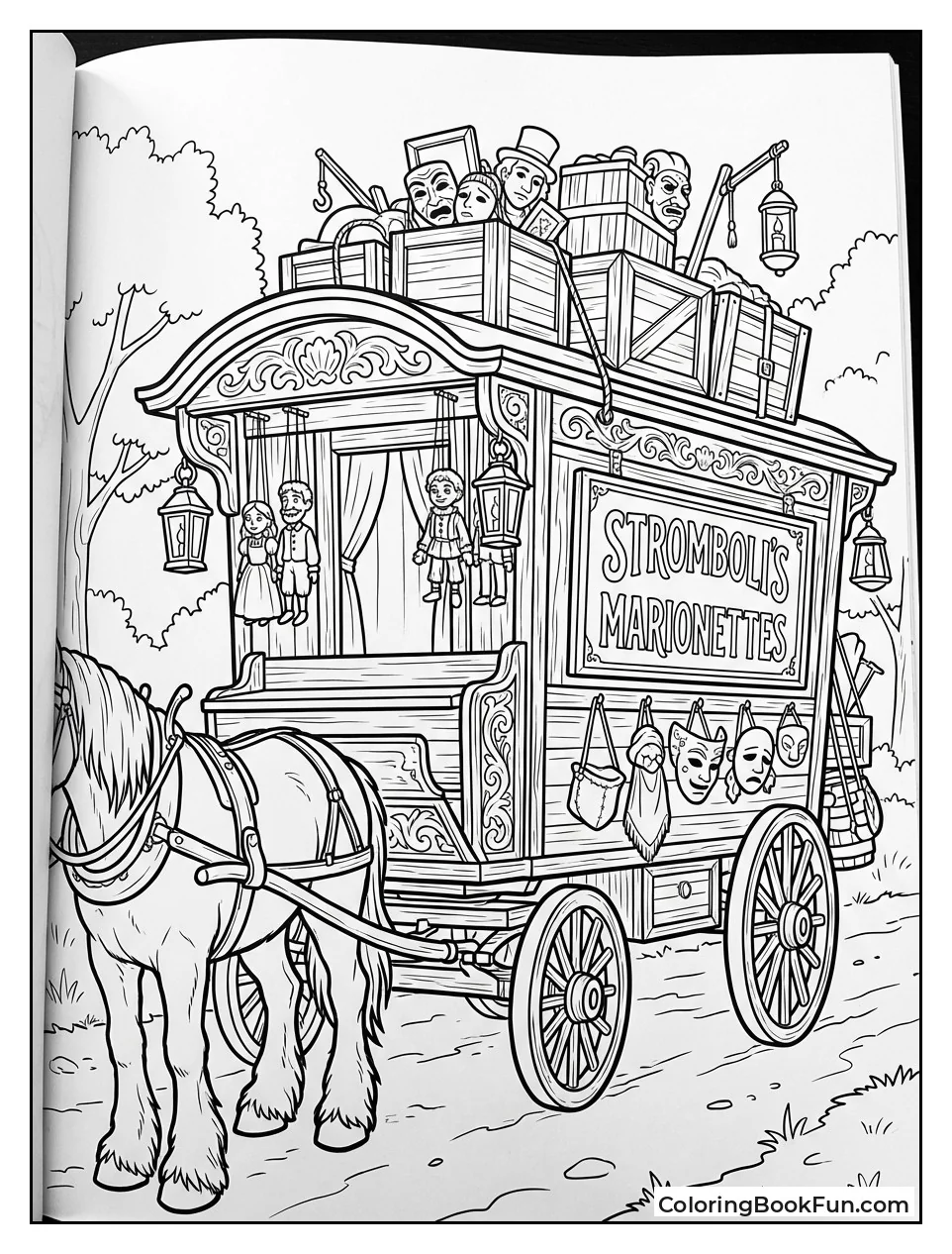 Stromboli's Colorful Caravan