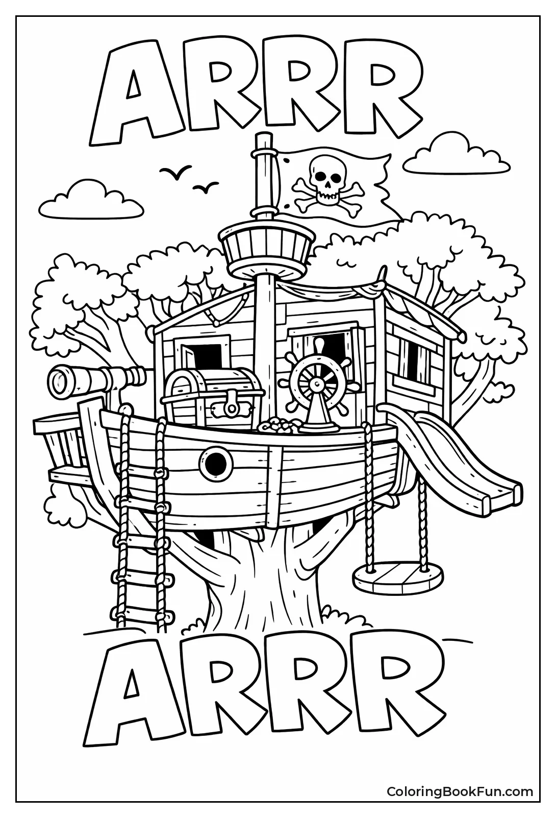 Pirate Ship Treehouse Adventure