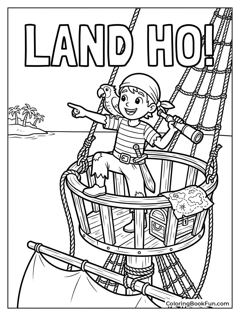 Cabin Boy Points from Crow's Nest