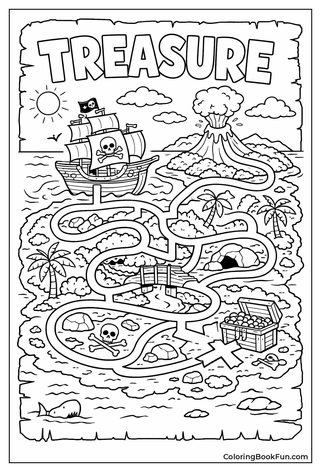 Pirate Sails Treasure Island