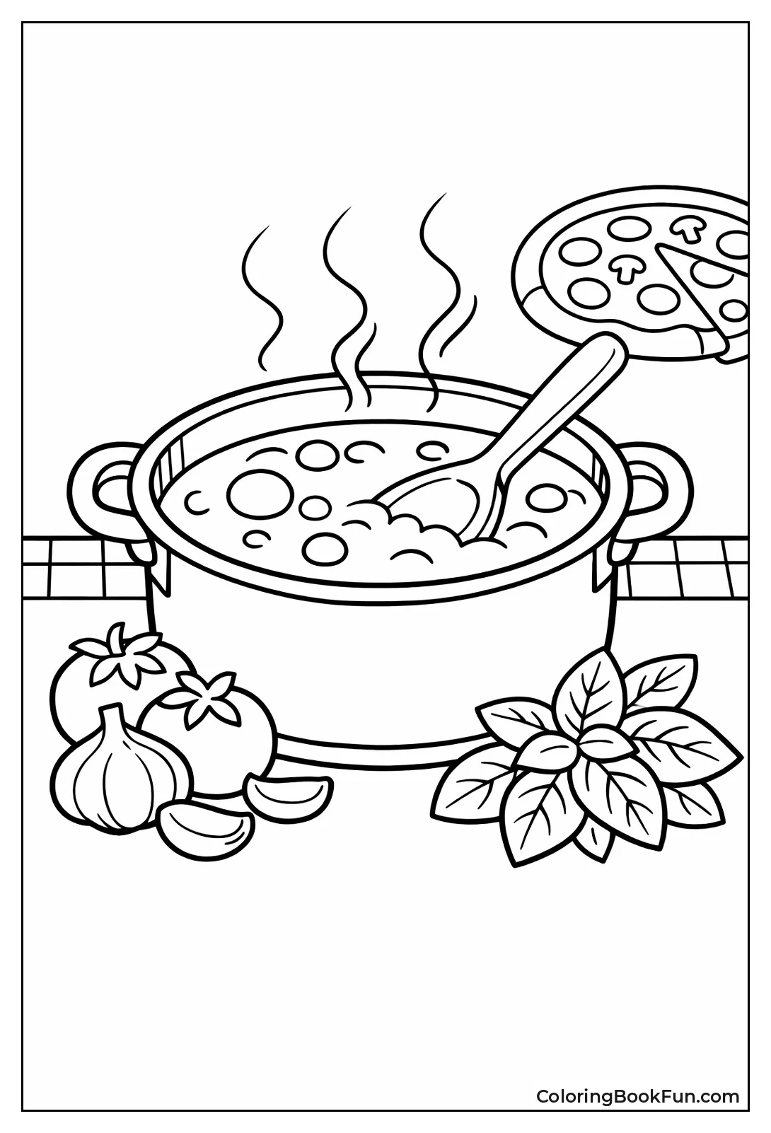 Bubbling Tomato Sauce Pot