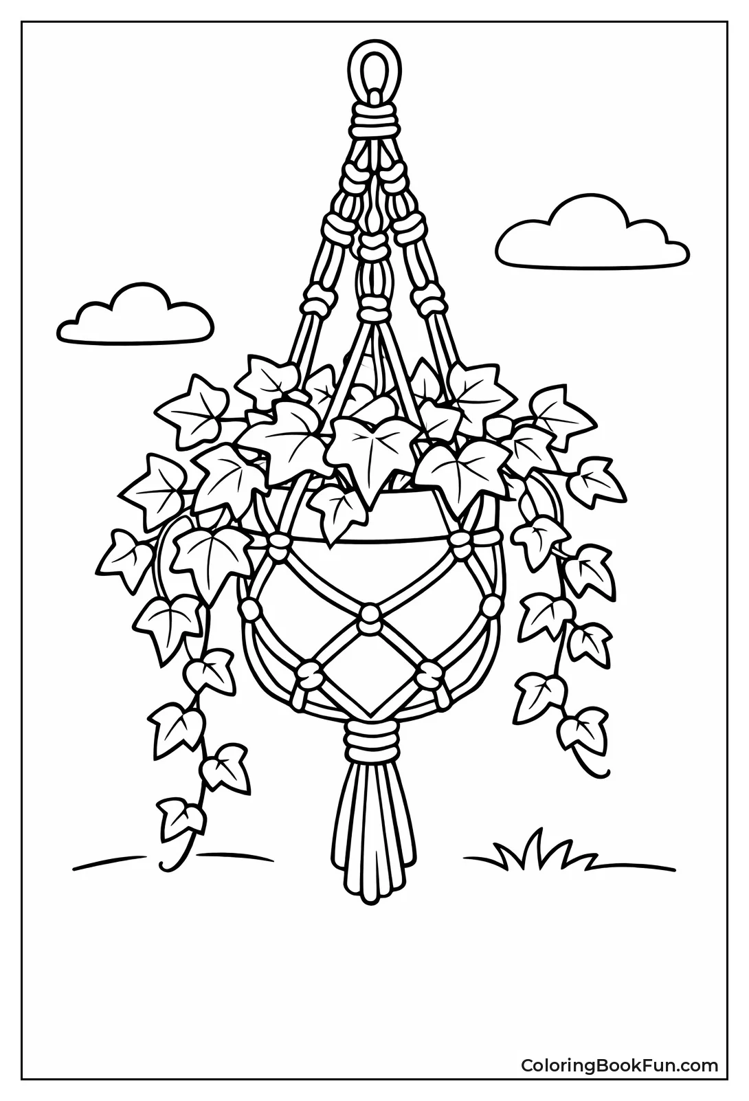 Ivy Trails from Macrame Hanger