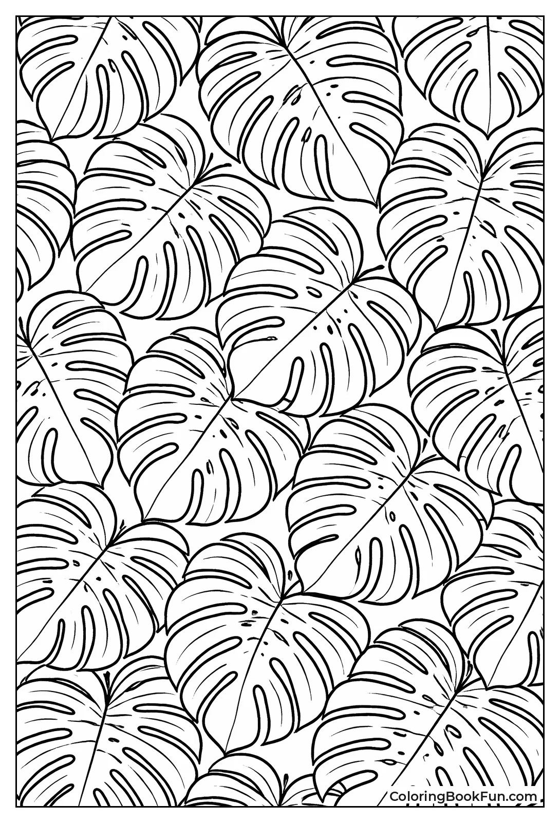 Monstera Leaves Repeat Forever