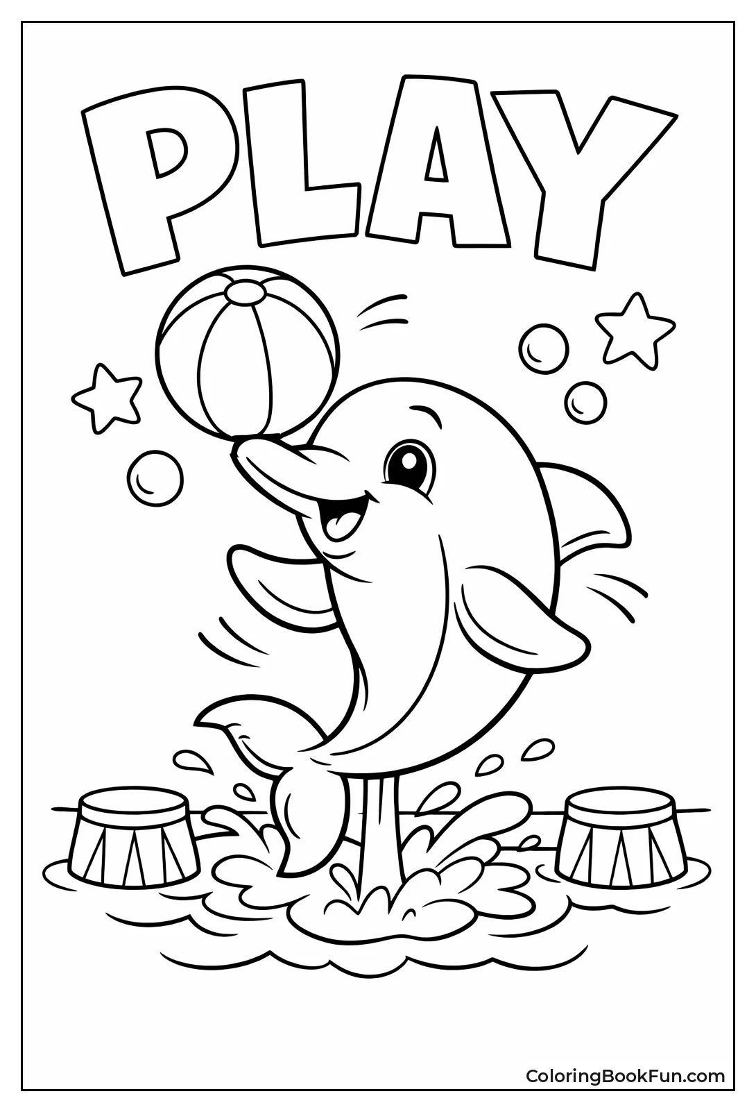 Dolphin Balancing Beach Ball