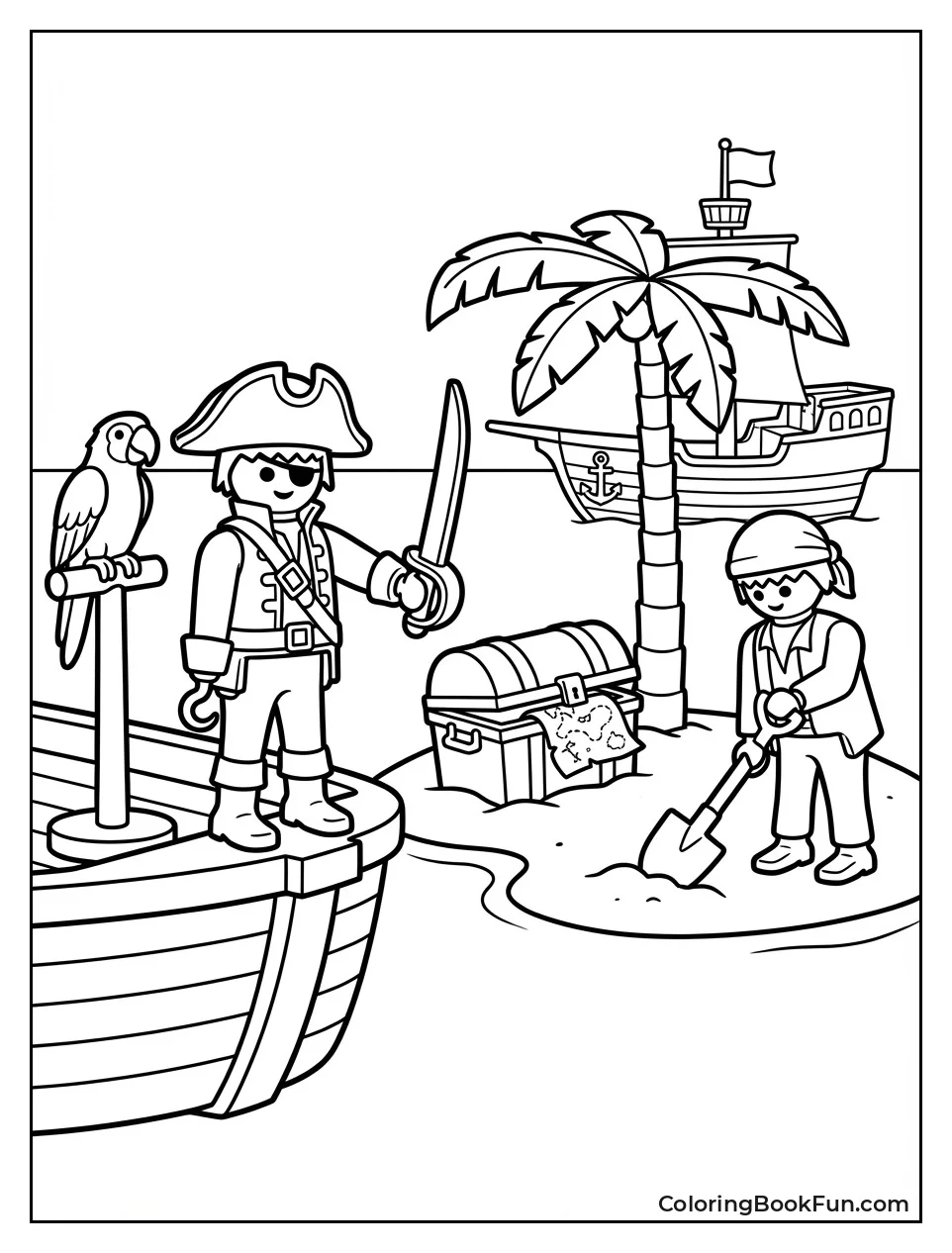 Playmobil Pirates on Treasure Island