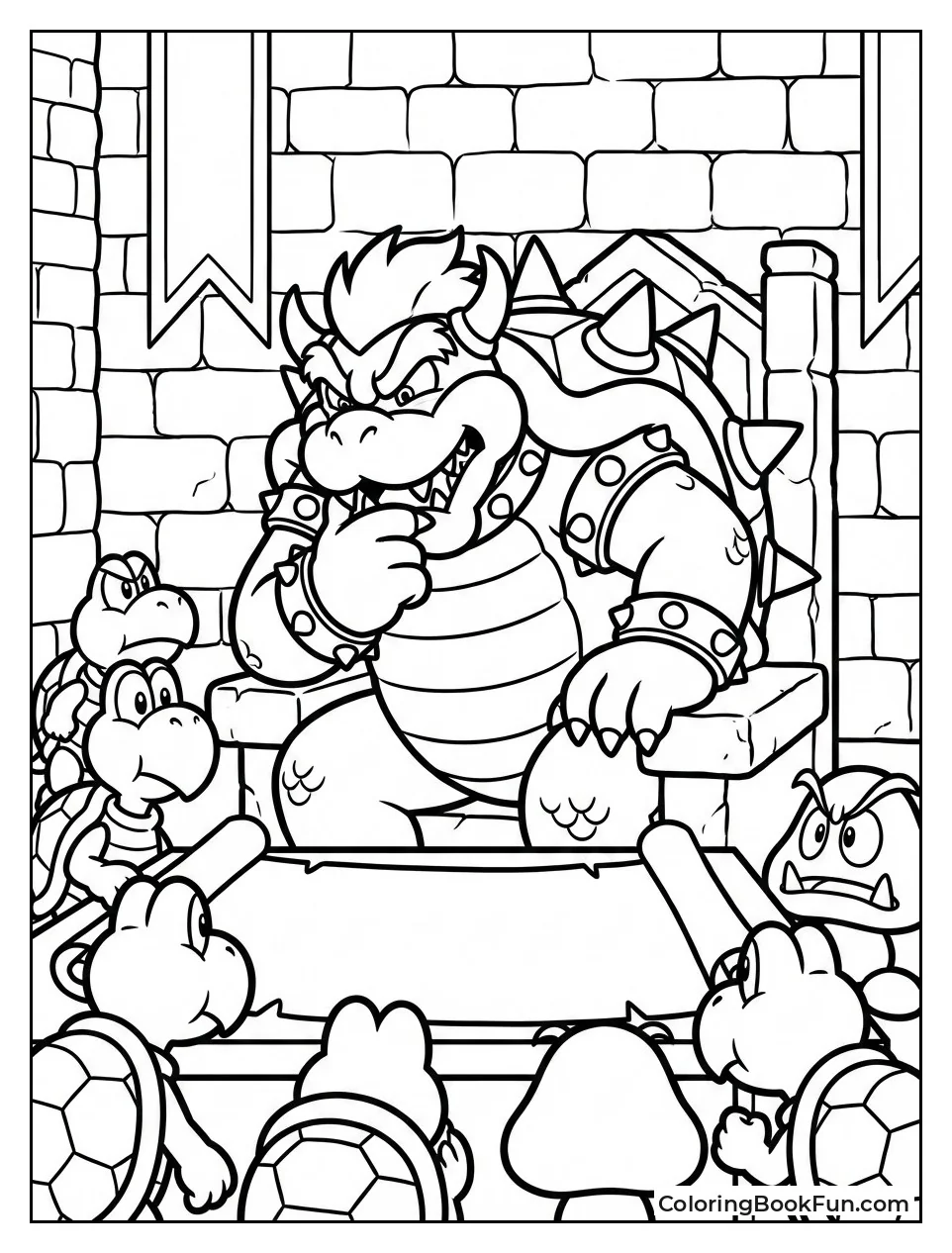 Bowser Schemes with Minions