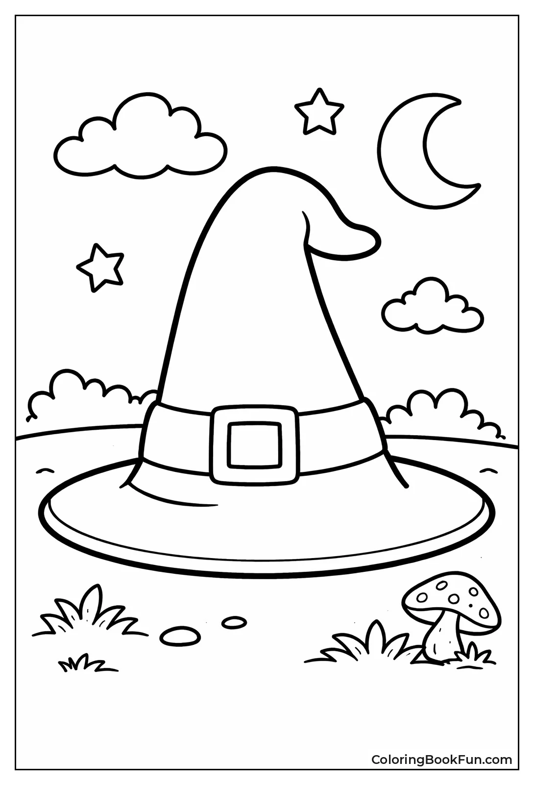 Oversized Pointy Witch Hat