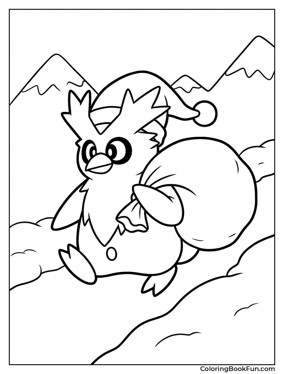 Delibird Carries Snowy Presents