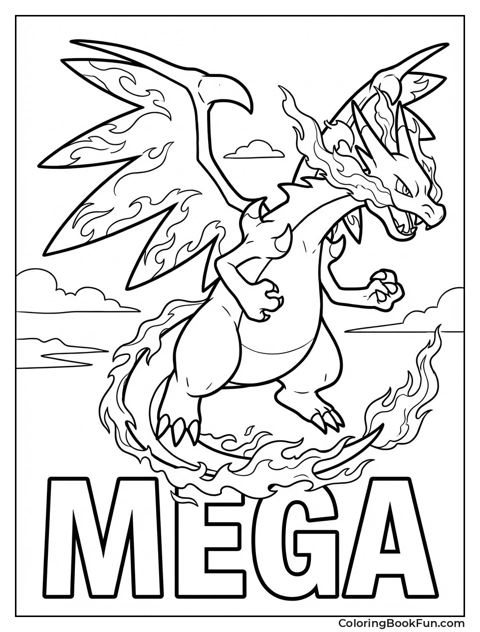 Mega Charizard Flying High