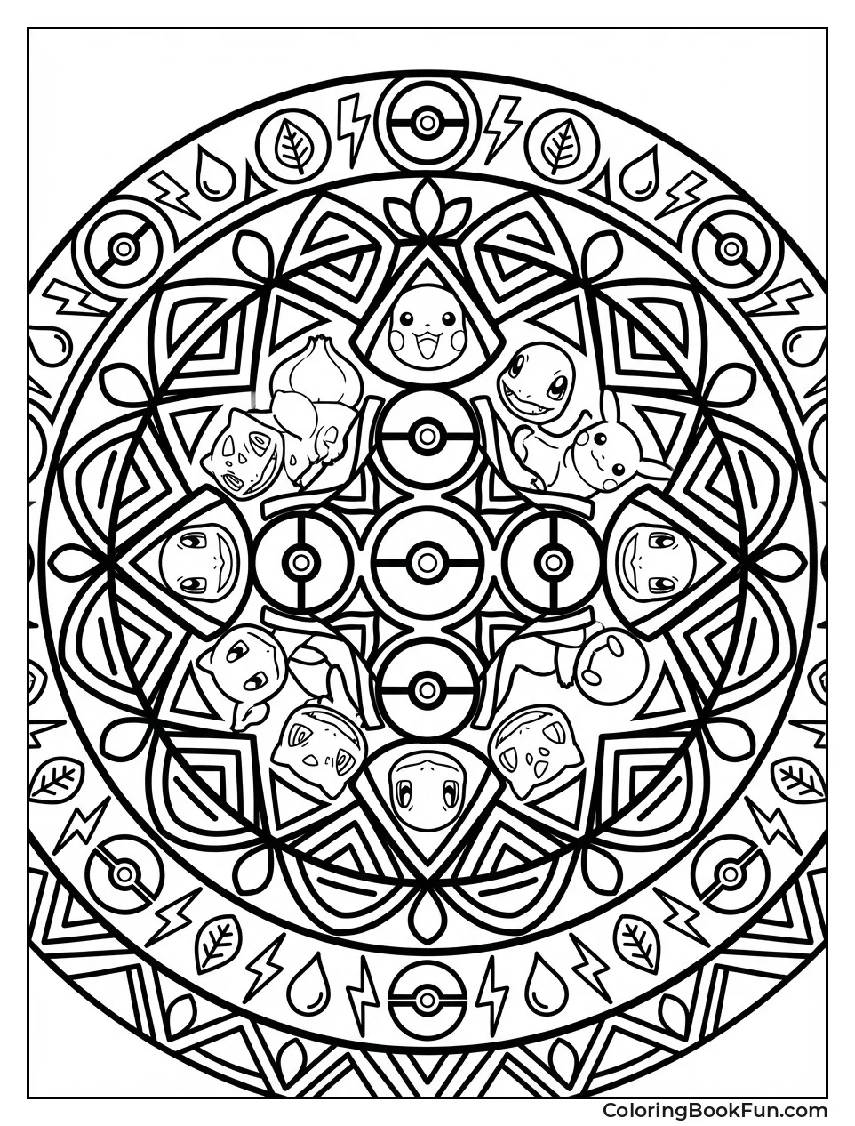 Pokemon Mandala Patterns