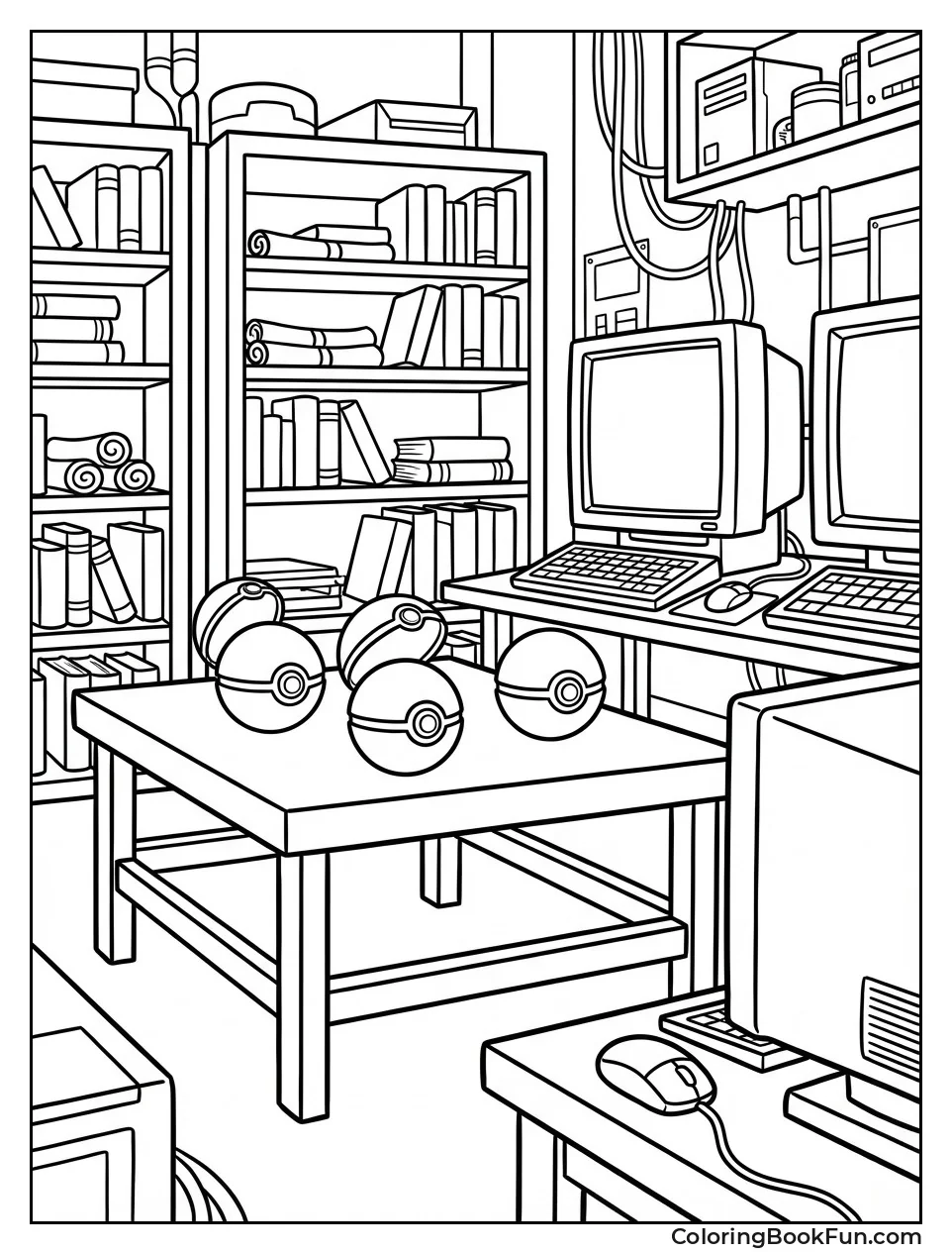 Professor Oak's Lab Scene