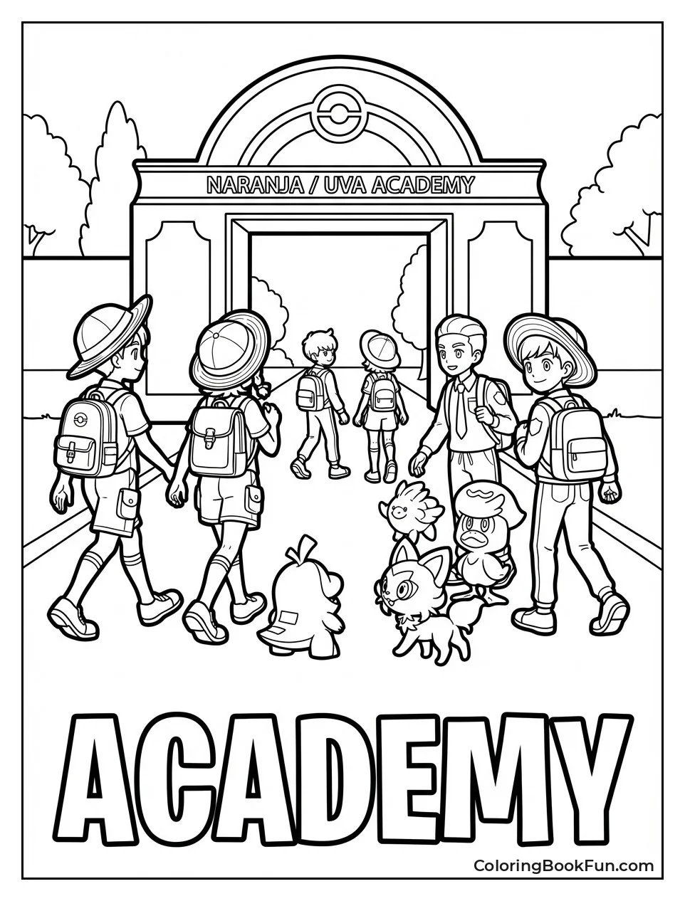 Academy Students Walking