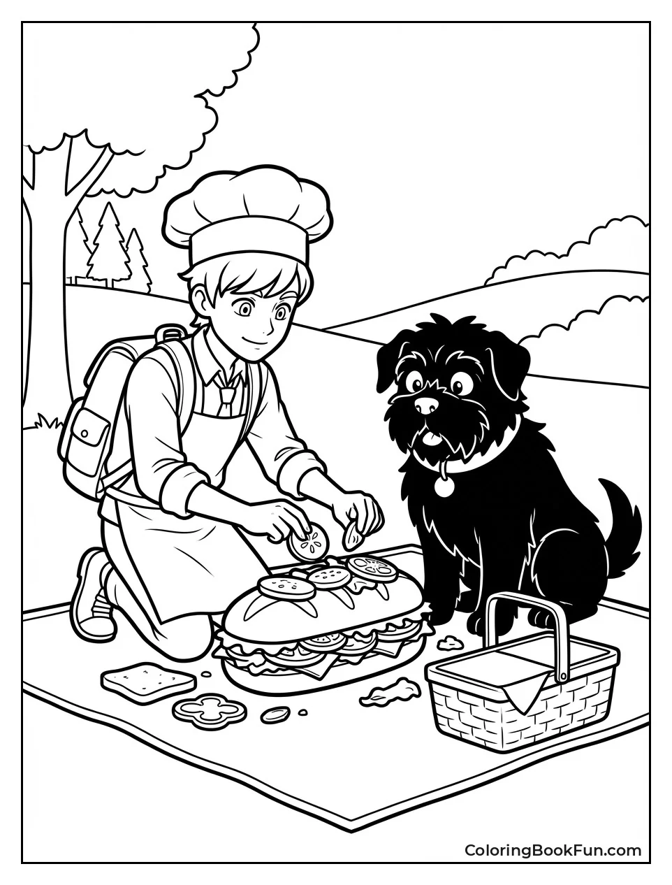 Arven Making Sandwich