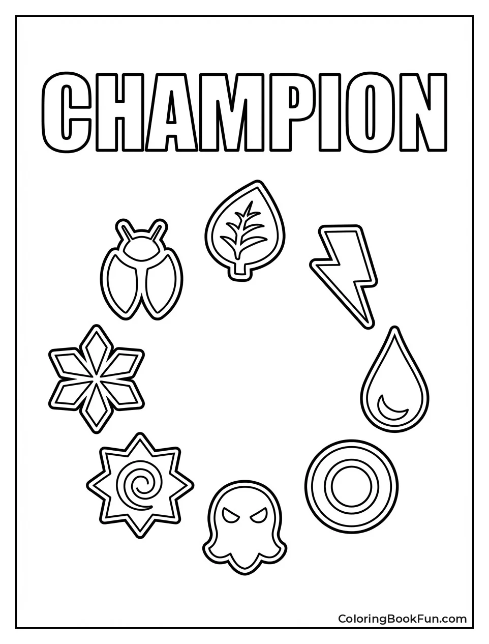 Paldea Badges Circle