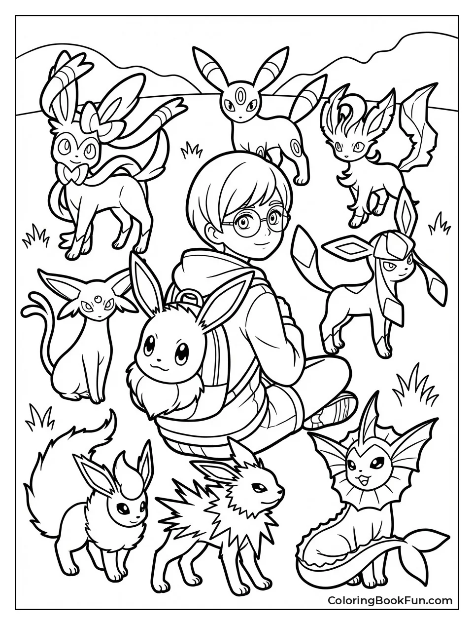 Penny with Eeveelutions