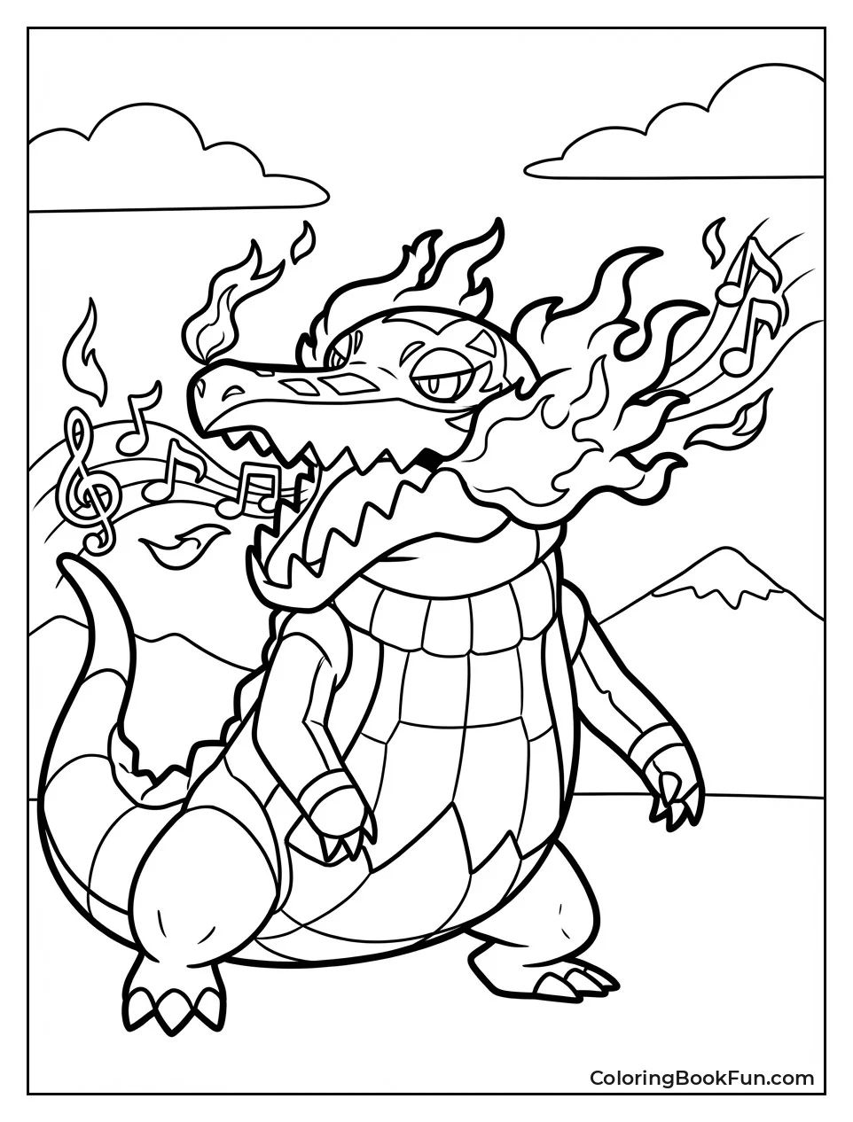 Skeledirge Singing Flames