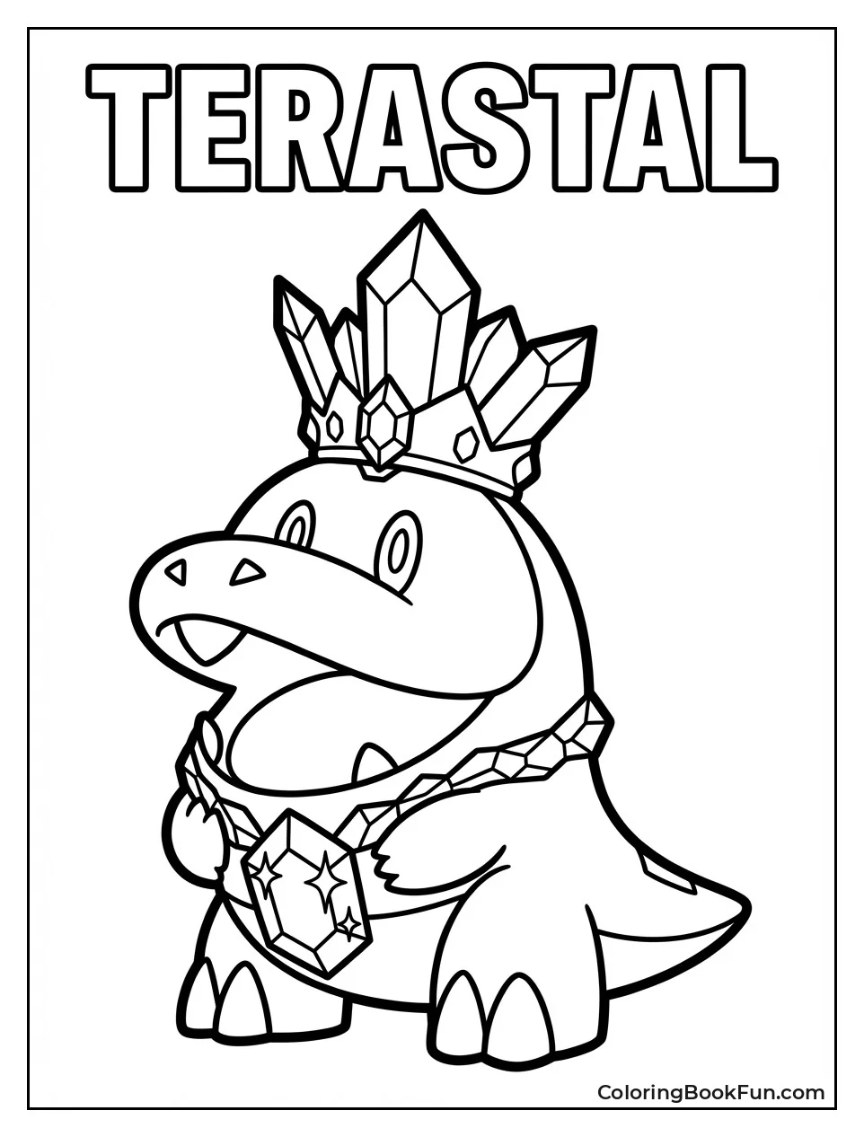 Terastal Fuecoco Crown