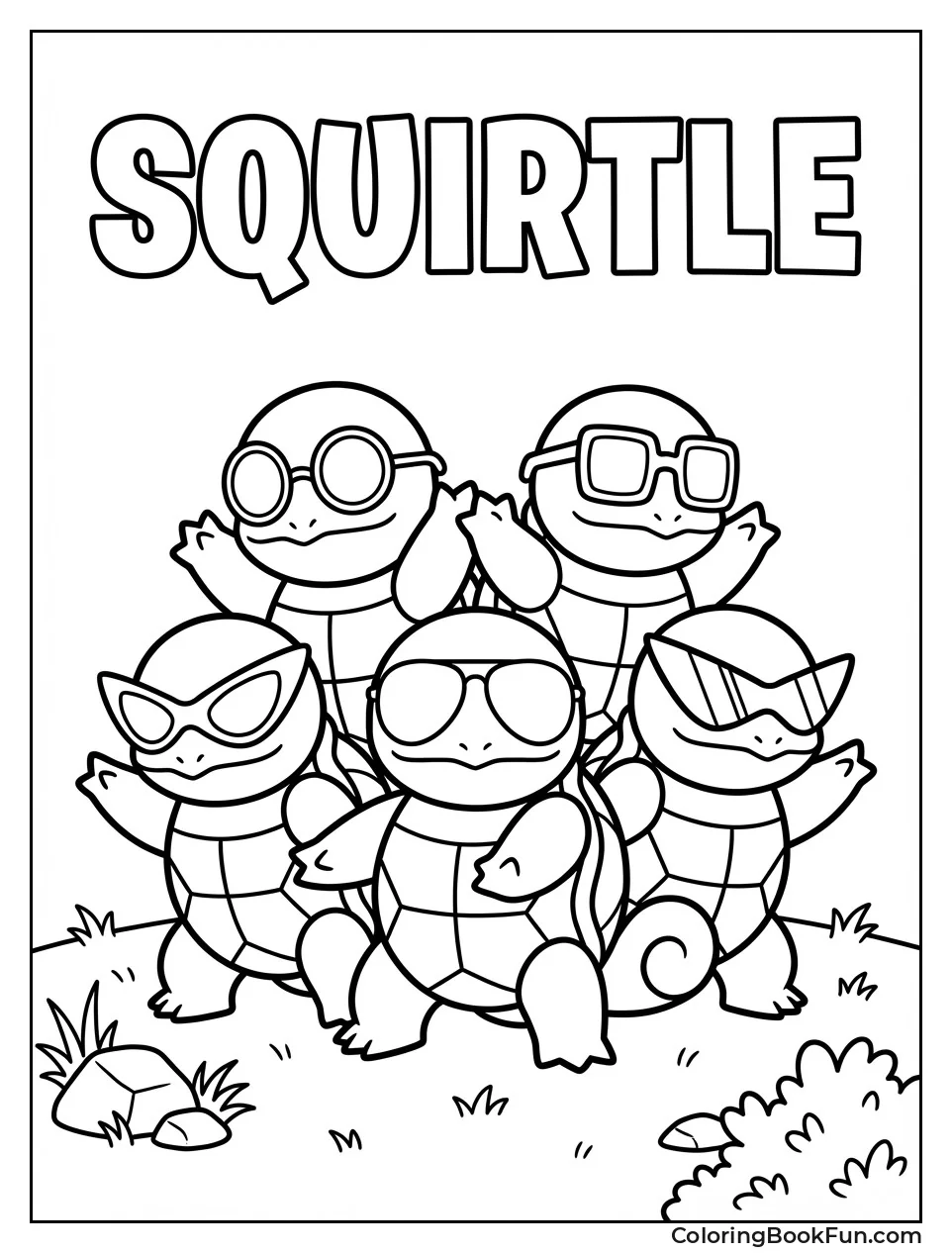Squirtle Squad in Sunglasses