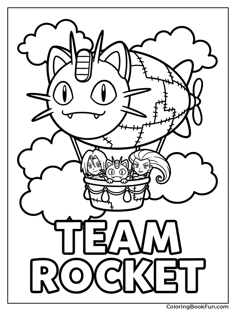Team Rocket in Balloon