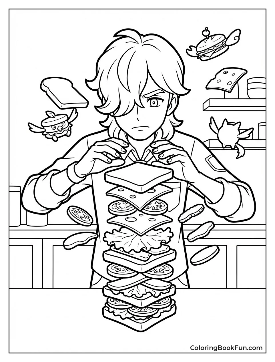 Arven Stacks Giant Picnic Sandwich