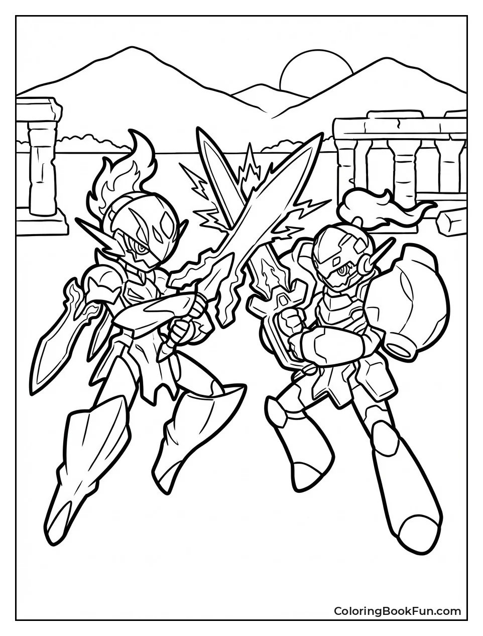 Ceruledge Clashes Swords with Armarouge