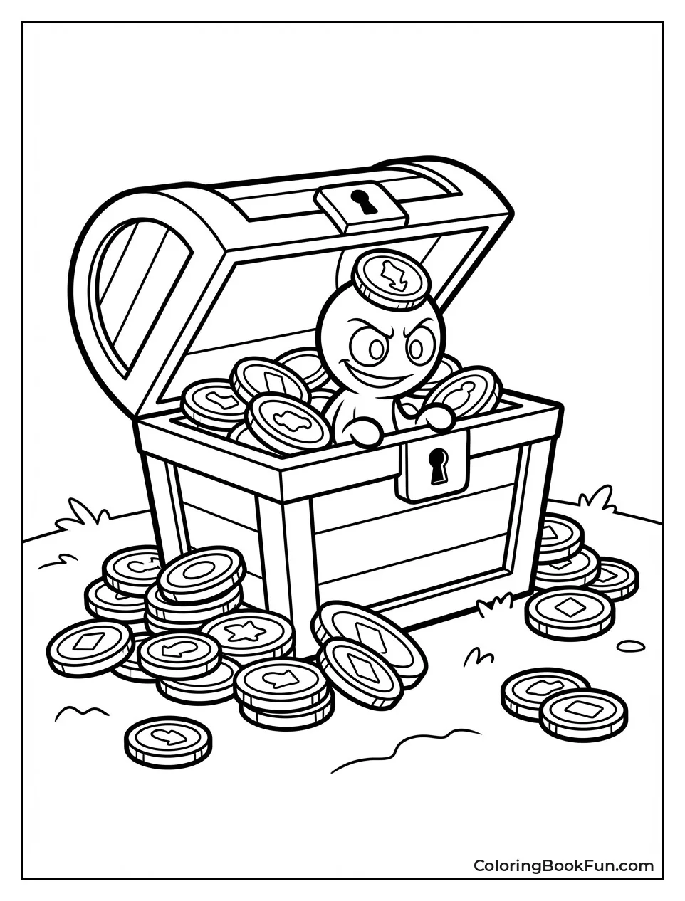 Gimmighoul Chest Spills Gold Coins