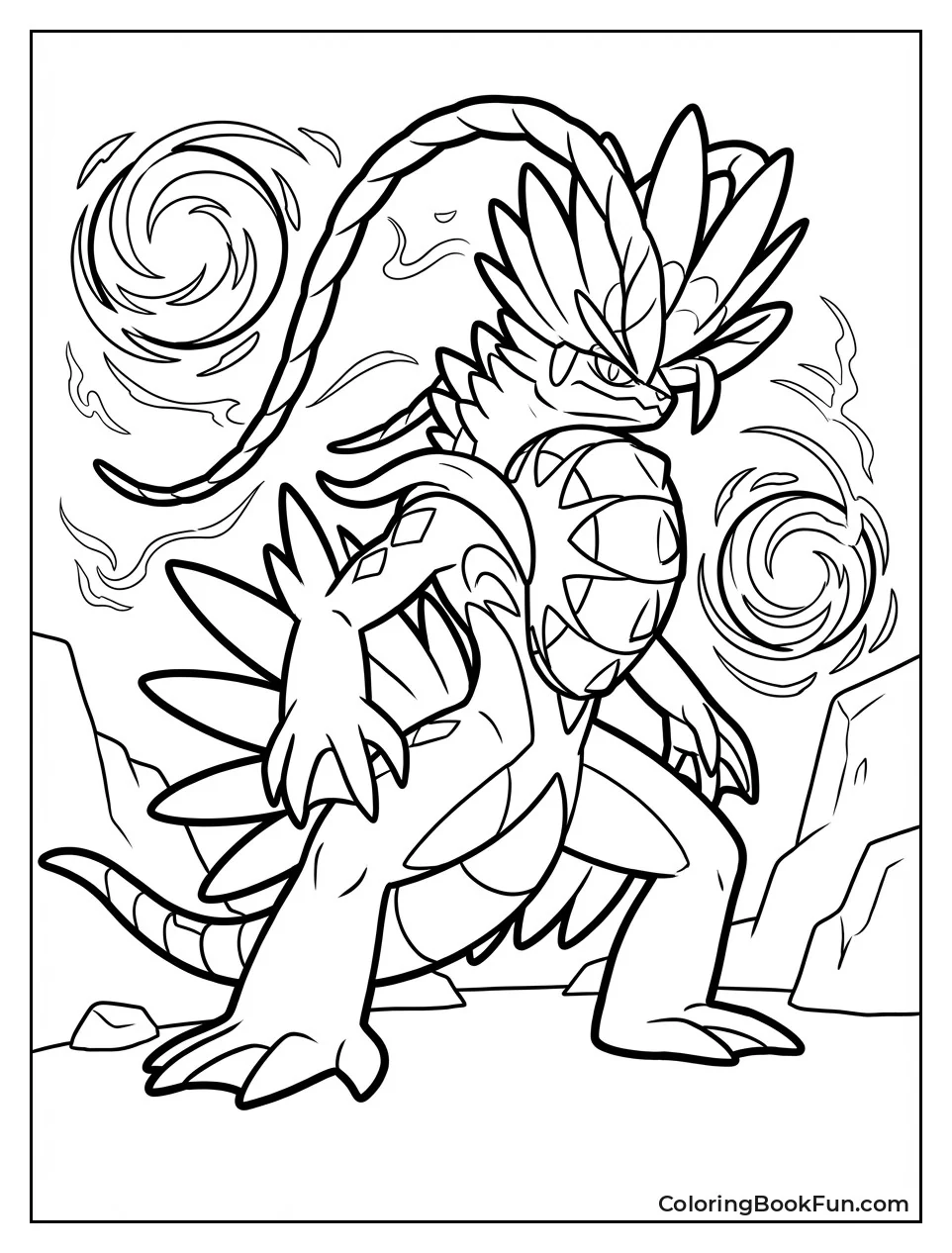 Koraidon Rears in Battle Stance