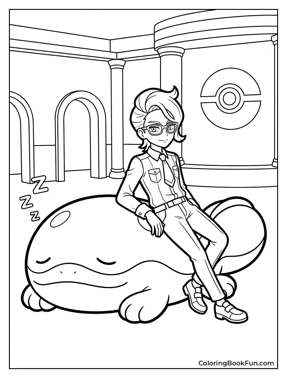 Rika Leans on Sleepy Clodsire