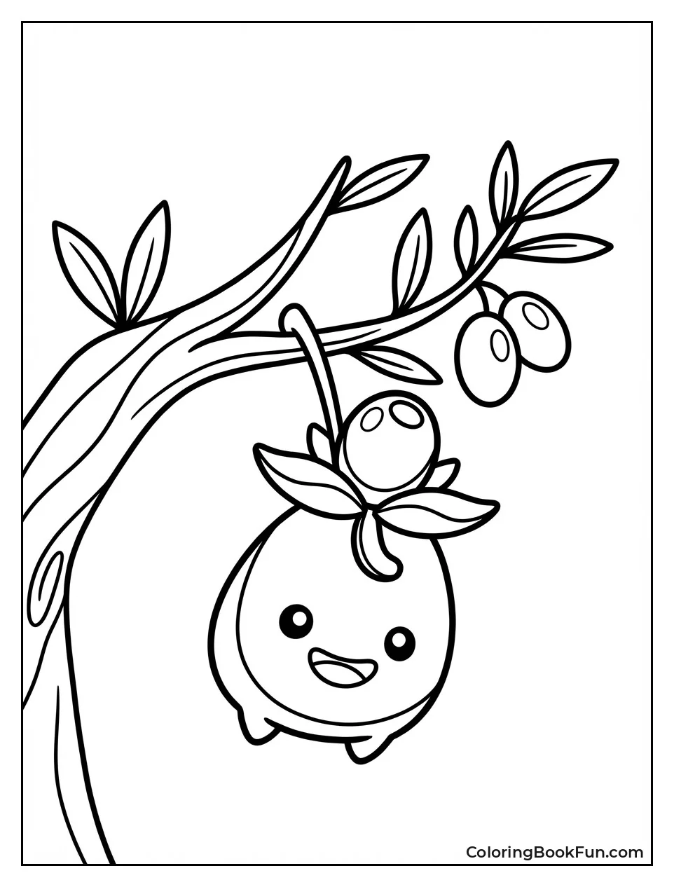 Smoliv Hangs from Olive Tree