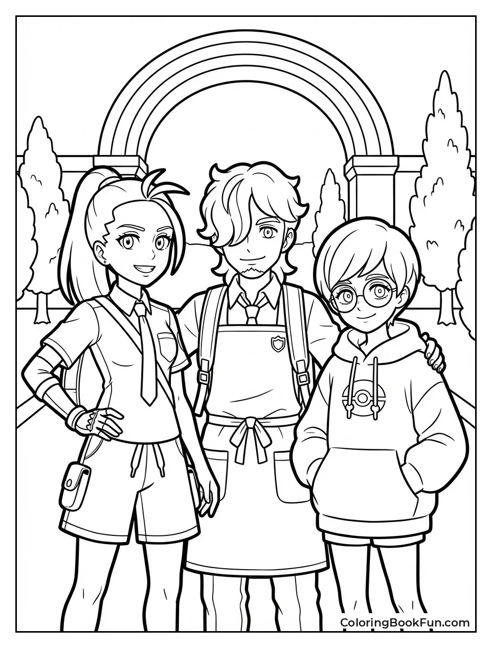 Rivals Nemona Arven and Penny